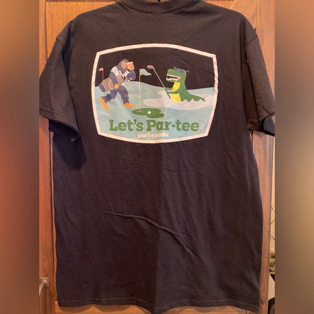 NWT Black Graphic Golf Tee